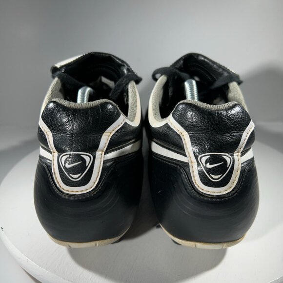 Nike Tiempo Natural VT Mens Leather Soccer Cleats Size 13 Outdoor Black Shoe VTG